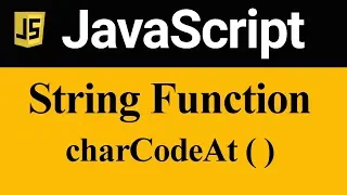 charCodeAt Method in JavaScript Hindi