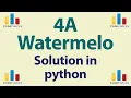 Codeforces Problem Solution in python 4A Watermelon