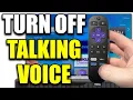How to Turn Off Screen Reader Talking Voice on Roku Device