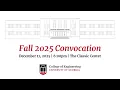 Fall 2025 Convocation