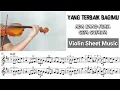 Lagu Yang Terbaik Bagimu - Ada Band [Violin Sheet Music]