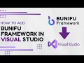 How to add bunifu framework ui to visual studio