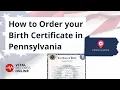 How to Order Your Pennsylvania Birth Certificate Vital Records Online