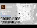 Ground Floor Plan SketchUp to Illustrator Workflow Illustrator Tutorial Series Part 1