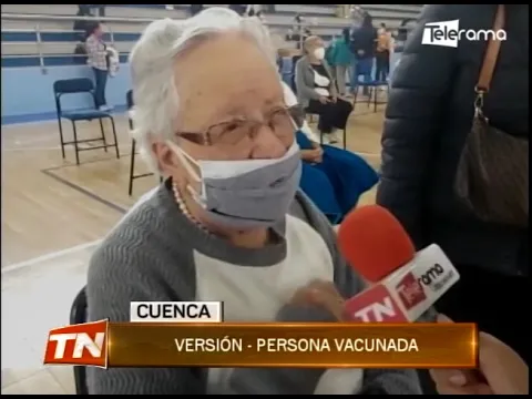 Continúa proceso de vacunación contra el covid-19 en Cuenca