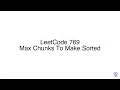 LeetCode 769 Max Chunks To Make Sorted