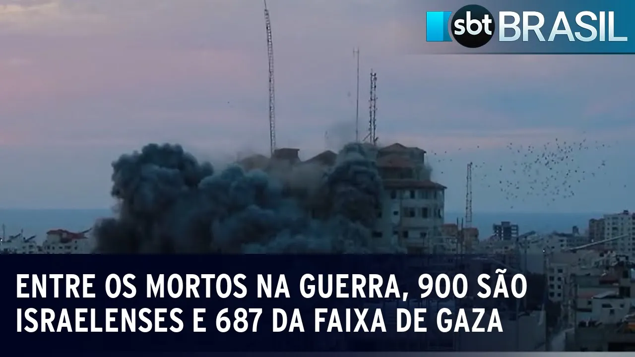 Guerra Israel x Palestina tem mais de 1.500 mortos | SBT Brasil (09/10/23)