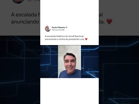 A escalada histórica do Jornal Nacional anunciando a vitória do presidente Lula