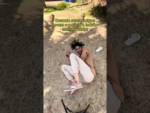 Quando os amigos levam o polícia e ladrão muito a sério: 🤣 #humor #shorts #amigos