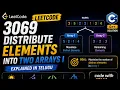 LeetCode 3069 - Distribute Elements Into Two Arrays I C Explained in Telugu Code with Jillu