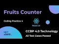 NXT WAVE CCBP 4 0 React js Fruits Counter Coding Practice 4 Solution