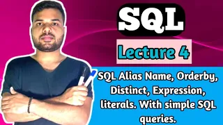 SQL Alias Name Orderby Distinct Expression literals With simple SQL queries