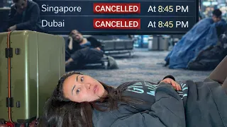 STUCK OVERNIGHT AT THE AIRPORT!!