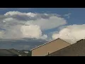 Time-Lapse 2 Strong Updrafts Fully Turn into Cumulonimbus Clouds