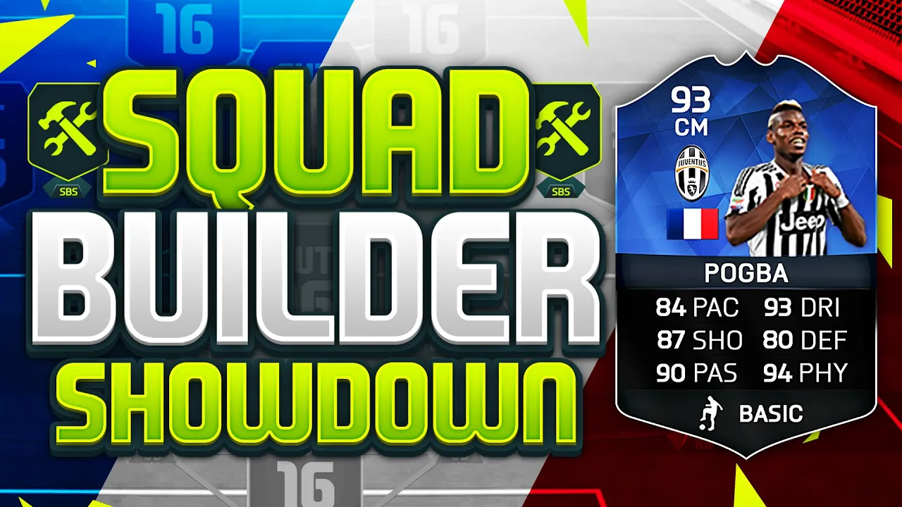 FIFA 16 SQUAD BUILDER SHOWDOWN!!! TEAM OF THE YEAR POGBA!!! The Blue Gullit Squad Builder Duel