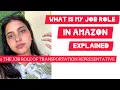 What is the job role of a Transportation Representative in Amazon Is it a CSE job