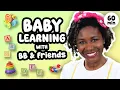 Download Lagu Baby Learning w/ BB – First Words \u0026 Signs, Open Shut Them, Head \u0026 Shoulders + More! | Toddler Videos