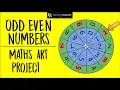 Even and odd numbers maths activity Maths Art Integration Project - TLM