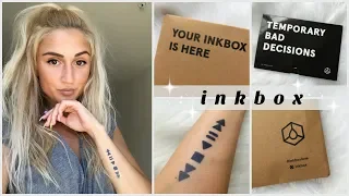 INKBOX TEMPORARY TATTOO UNBOXING DEMO APPLICATION ELSO IDEIGLENES TETOVALASOM