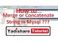 MySQL Tutorial How To Merge or Concatenate Two String in MySQL Query