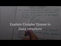 Circular Queue in Data Structures Circular Queue in Hindi by Kailash Joshi