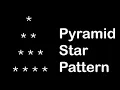 Pyramid Star Pattern - 4 Program With Logic in Hindi Java Full Course
