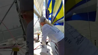 Slow & Sloppy Jibe (but got the job done) #shorts