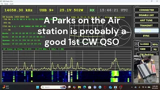 First CW Morse Code Contact with the QRO20 my DIY 20 meter radio