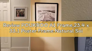Review POUKROO A1 Frame 23 4 x 33 1 Poster Frame Natural Soild Wood Picture Frames with Polished Ple