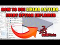 How to Use Linear Pattern in SolidWorks - Every Option Explained