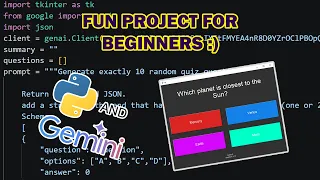 Create an AI-Powered Quiz Game in Python Good for Beginners