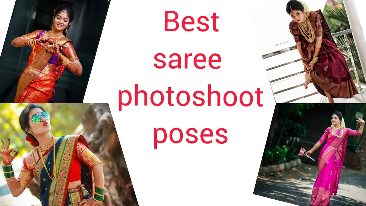 Best Saree photo pose for  Indian Brides/ best saree pose/bride photoshoot ideas
