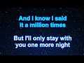 Karaoke♬ One More Night - Maroon 5 【No Guide Melody】 Instrumental, Lyric, BGM
