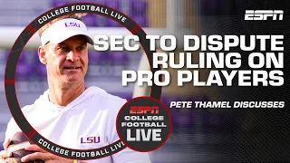 SEC ‘will not budge’ on barring pro players from returning | College Football Live