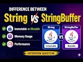Difference Between String and StringBuffer in Java Immutable vs Mutable Java Interview Questions