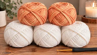 La más FÁCIL que vas a TEJER a CROCHET! Perfecta para una manta, bufanda o Chal Rápida de hacer!