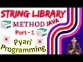 String Method Part - 1 charAt indexOf syntax example Question