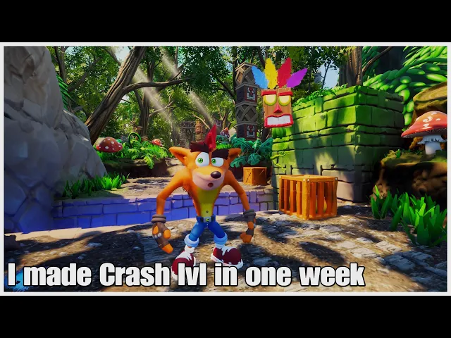 I made a Crash Bandicoot level in one week in Dreams.