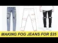 RIPPED DENIM MEN STREETWEAR D I Y AFFORDABLE DISTRESSED How To Style