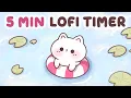Lagu 5 minute lofi Timer 🎵 Study With Me Pomodoro 5 min ☕ Focus Music