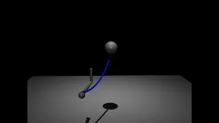 Catenary visualisation in MuJoCo