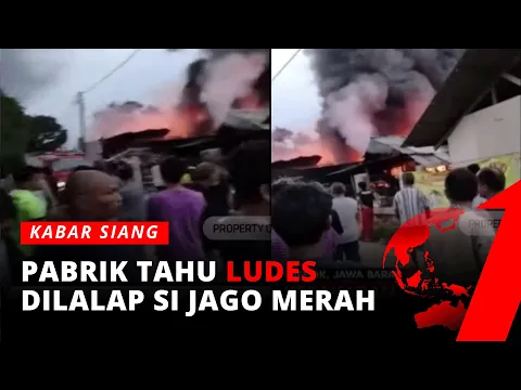 Sebuah Lapak dan Pabrik Tahu di Perbatasan Depok-Cibinong Ludes Terbakar | tvOne