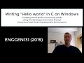 Installing VS Community 2019 and writing hello world in C