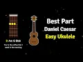 How to play Best Part by Daniel Caesar on Ukulele Ukified