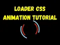 Loader CSS Animation Tutorial Spinner CSS Animation Page Loader Spinner CSS Animation Effect