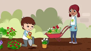 هل أنتم مستعدون لجعل حديقة المدرسة جميلة ورائعة 