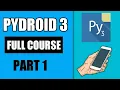 How to use Python On Phone Part 1 Python For Beginner Pydroid 3 Tutorial Friendly Coder