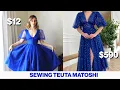 BEGINNER TRIES TO RECREATE TEUTA MATOSHI DRESS LOW BUDGET SEWING