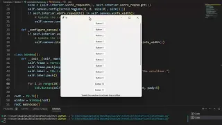 How to make a Scrollable Frame in Tkinter
