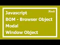 91 Window object in Hindi BOM Browser Object Model in Hindi
